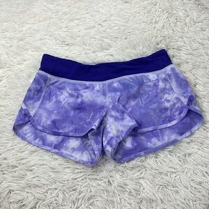 Lululemon Run: Speed Short Spray Dye Cool Breeze Bruised Berry / Bruised Berry